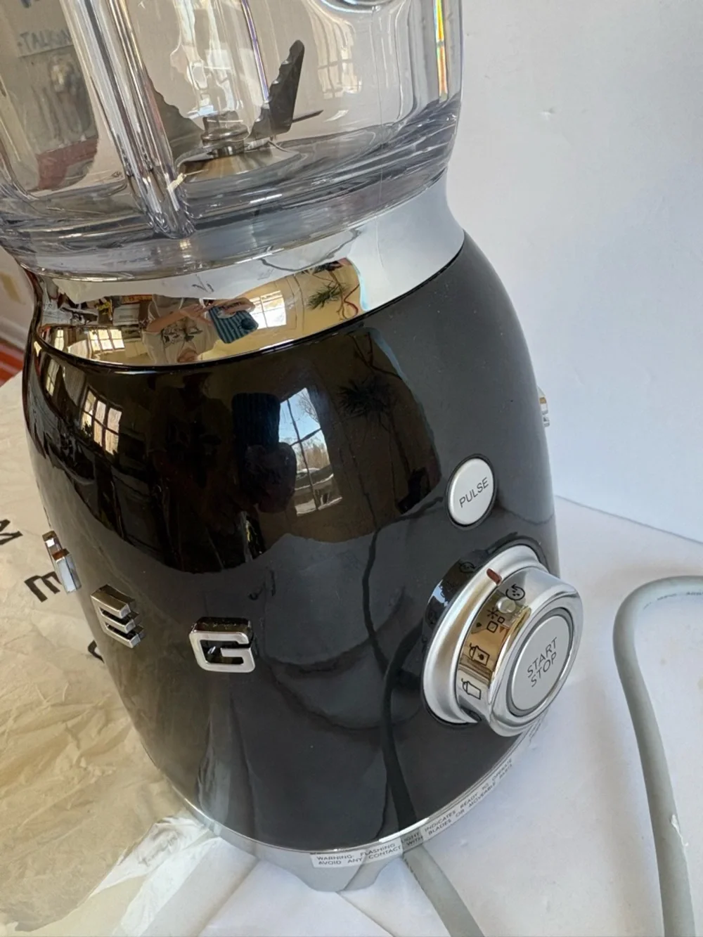 NWT SMEG 50's Style Retro Black Blender
